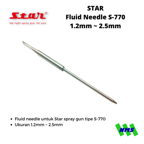Sparepart Star S-770 Fluid Needle 1.2mm 1.5mm 1.7mm 2.0mm 2.5mm Part Jarum Spray Gun