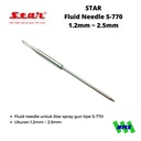 Sparepart Star S-770 Fluid Needle 1.2mm 1.5mm 1.7mm 2.0mm 2.5mm Part Jarum Spray Gun