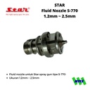 Sparepart Star S-770 Fluid Nozzle 1.2mm 1.5mm 1.7mm 2.0mm 2.5mm Part Spray Gun