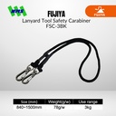 Lanyard FUJIYA FSC-5BK Tool Safety 5Kg Black Kurokin Stretch  840-1500mm Hook Clip