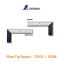 Penggaris Siku Tukang Shinwa S-1428 Miter Try Square 30cm Stainless Steel 300 x 135 x 14 mm 62308