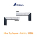 Penggaris Siku Tukang Shinwa S-1428 Miter Try Square 30cm Stainless Steel 300 x 135 x 14 mm 62308