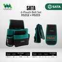 Tas Perkakas Pinggang SATA 95215 + 95212 6 Pocket Waist Tool Bag Bundling Sabuk Paket Set (Tools Not Included)