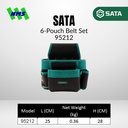 Tas Perkakas Pinggang SATA 95212 6-Pouch Belt Set (Poliester 900D)