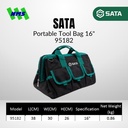 Tas Perkakas SATA 95182 Portable Tool Bag 16" Inci Waterproof