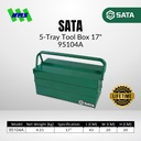 Kotak Perkakas SATA 95104A 5 Tray Cantlever Tool Box 17" Inch Besi