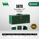 Kotak Perkakas SATA 95102 17" Metal Tool Box Chest Besi 17 Inci