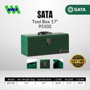 Kotak Perkakas SATA 95102 17" Metal Tool Box Chest Besi 17 Inci