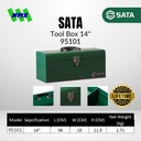 Kotak Perkakas SATA 95101 Metal Tool Box Chest 14 Inci Besi