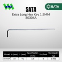 Kunci L SATA 80304A Extra Long Hex Key 1.5mm x 91mm