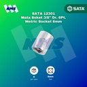 Kunci Soket SATA 12301 3/8" Dr. 6Pt. Metric Socket 6mm