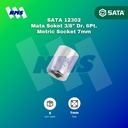 Kunci Soket SATA 12302 3/8" Dr. 6Pt. Metric Socket 7mm