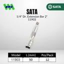 Sambungan Soket SATA 11903 1/4" Dr. Extension Bar 2" 50mm
