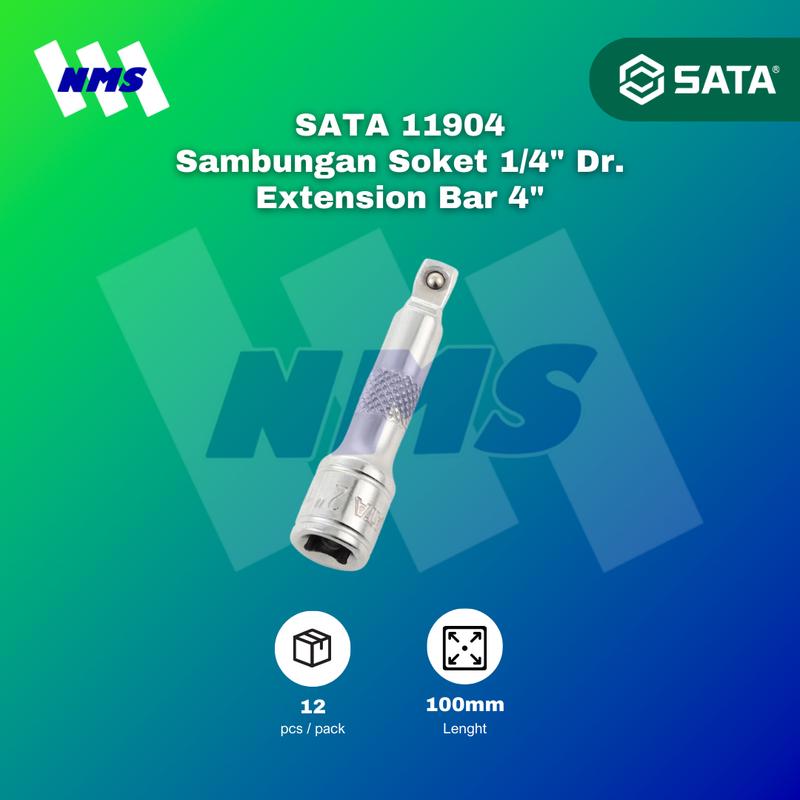 Sambungan Soket SATA 11904 1/4" Dr. Extension Bar 4" 100mm