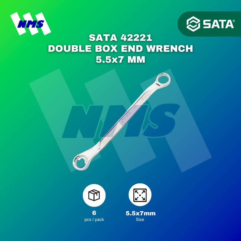 Kunci Ring SATA 42221 Double Box End Wrench 5.5mm x 7mm