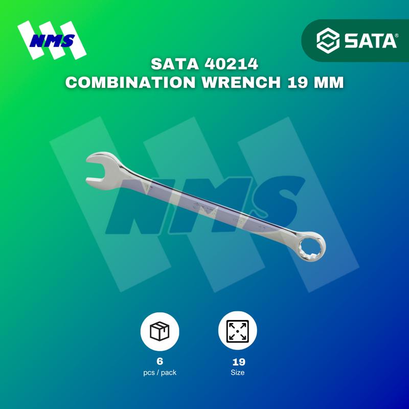 Kunci Ring Pas SATA 40214 Combination Wrench 19 mm