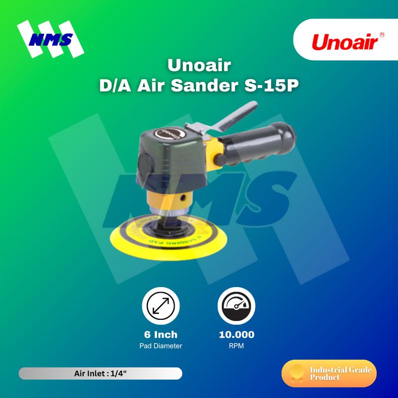 Unoair D/A Air Sander S-15P 6" 10000 RPM
