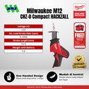 Mesin Gergaji Milwauke M12 CHZ-0 FUEL Compact HACKZALL Cordless Baterai Portabel