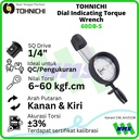 Kunci Torsi 6-60 Kgf.cm 1/4" TOHNICHI DB60M-S Dial Torque Wrench (Suksesor 60DB-S)