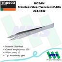 HOZAN 274-3132 Stainless Steel Tweezers P-886