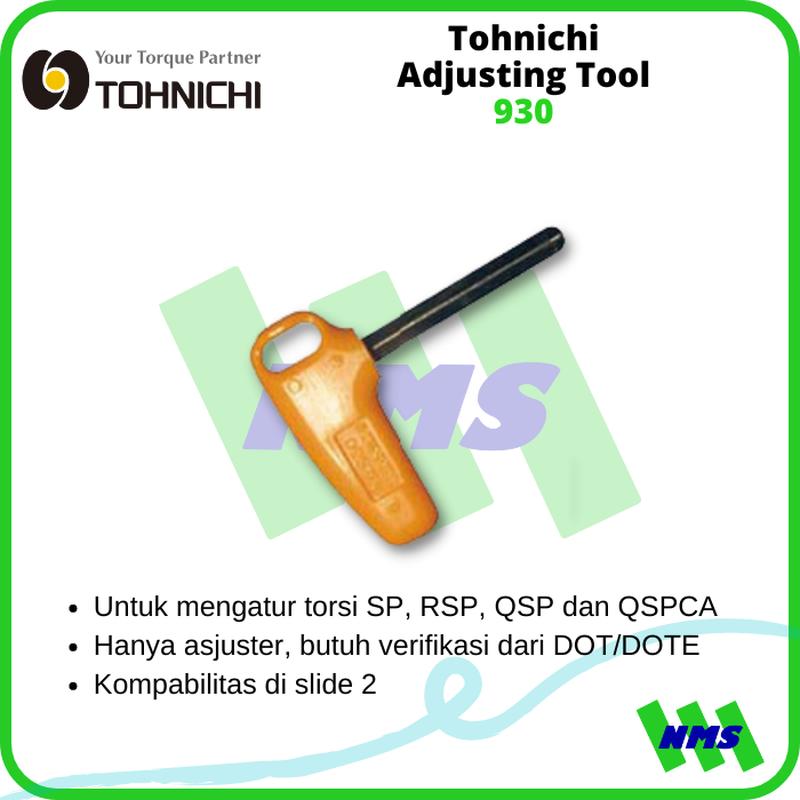 Kunci Knob Setting Torsi No 930 Tohnichi Adjusting Tool untuk QSP/CSP