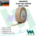 Lakban Kertas OKAMOTO Craft Tape 2240-48 48mm x 50m