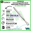 Kunci Torsi TOHNICHI CL140Nx15D-MH 30 - 140 Nm Interchangeable Wrench