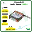 Niigata Seiki Feeler gauge carbon steel FG-03-3 (0,03 mm x 3 m)