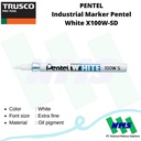 Spidol PENTEL Industrial Marker Pentel White X100W-SD TRUSCO 000-9318