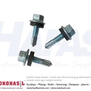 Sekrup/Skrup Roofing M5 x 45 mm (Drilling Screw Putih #12 x 45) HFL