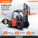 Bomac Forklift Rough Terrain Model 3T RTD30A-I4JG2-Y2G3Q1 Isuzu Engine