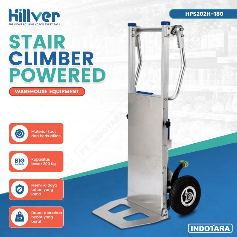 Electric Stair Climbing Hand Truck - Alat Pengangkat Barang/Galon Elektrik Hillver