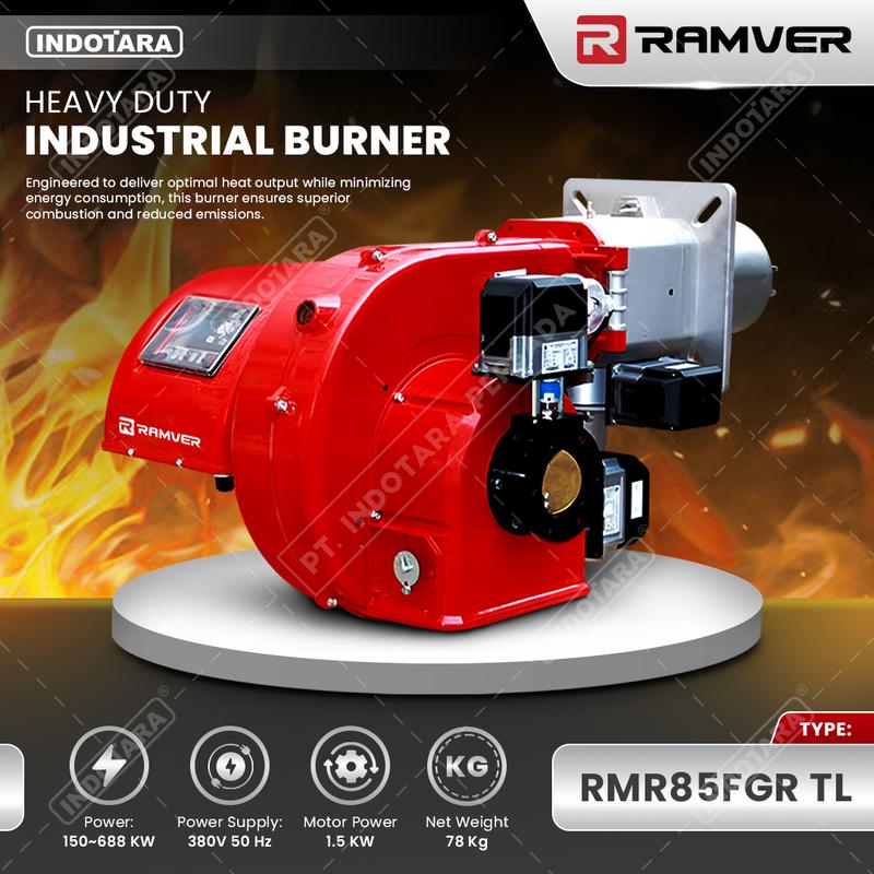 Industrial Burner Ramver - Gas Industri Untuk Pengecoran Logam RMR-FGR Series