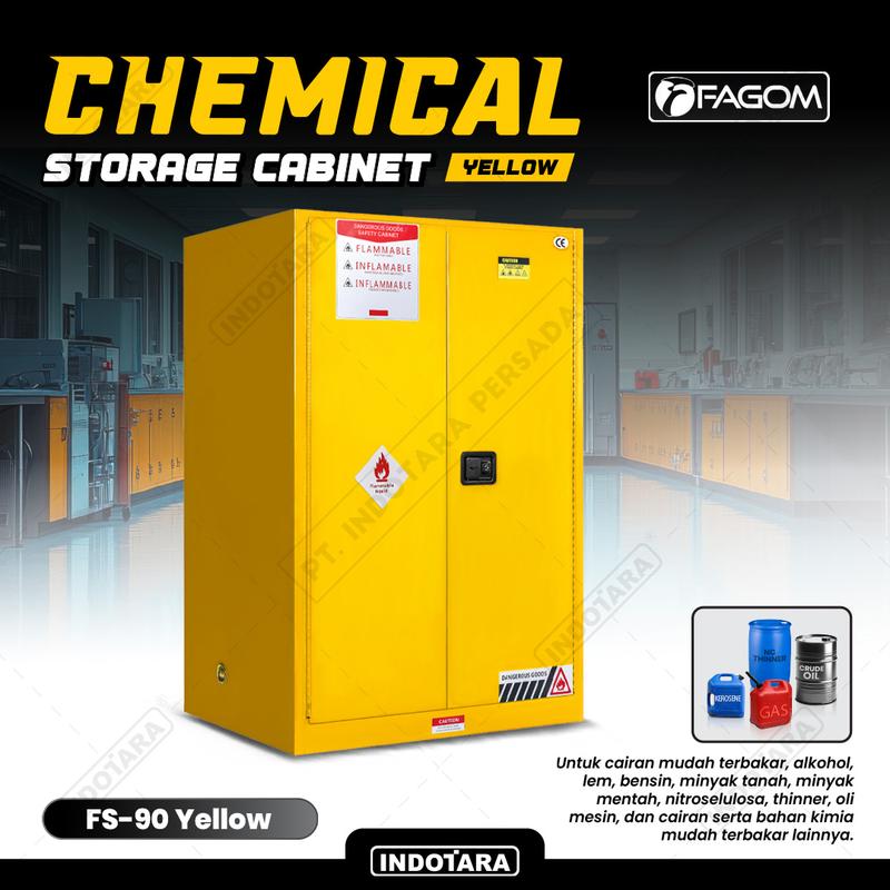 Lemari Penyimpanan Tahan Api untuk Cairan Mudah Terbakar / Safety Storage Cabinet for Flammable Liquid FAGOM
