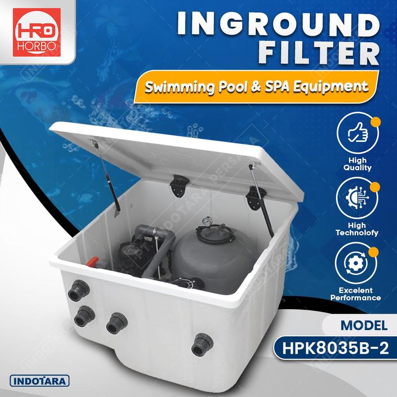 InGround Filter / Horbo Swimming Pool & SPA Equipment Heavy Duty Inground Filter HPK8035B-2 KS 16 m³/h, 1 HP, 220 V