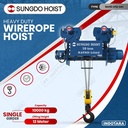 Wire Rope Hoist SUNGDO  SM10-H12-MH 10 Ton Monorail Single Speed