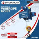 Wire Rope Hoist SUNGDO 2 Ton Monorail Single Speed
