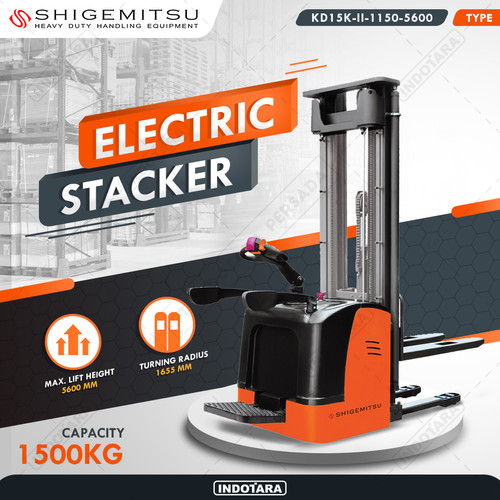 Electric Stacker KD15K-II-1150-5600 - Shigemitsu