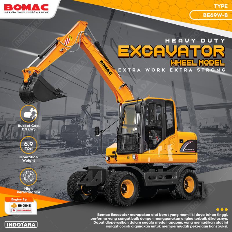 Bomac Excavator Wheel Model BE69W-B - 6900 Kg