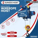 Wire Rope Hoist SUNGDO SM3-H6-MH Monorail Single Speed 3 Ton