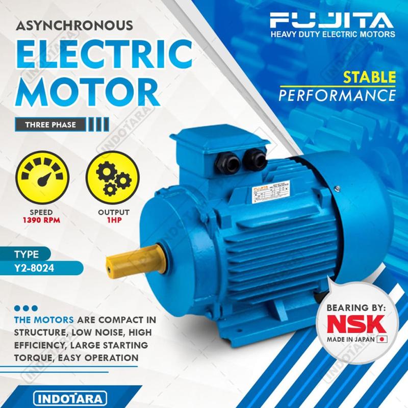 Fujita Electric Motor 3 Phase Y2-8024