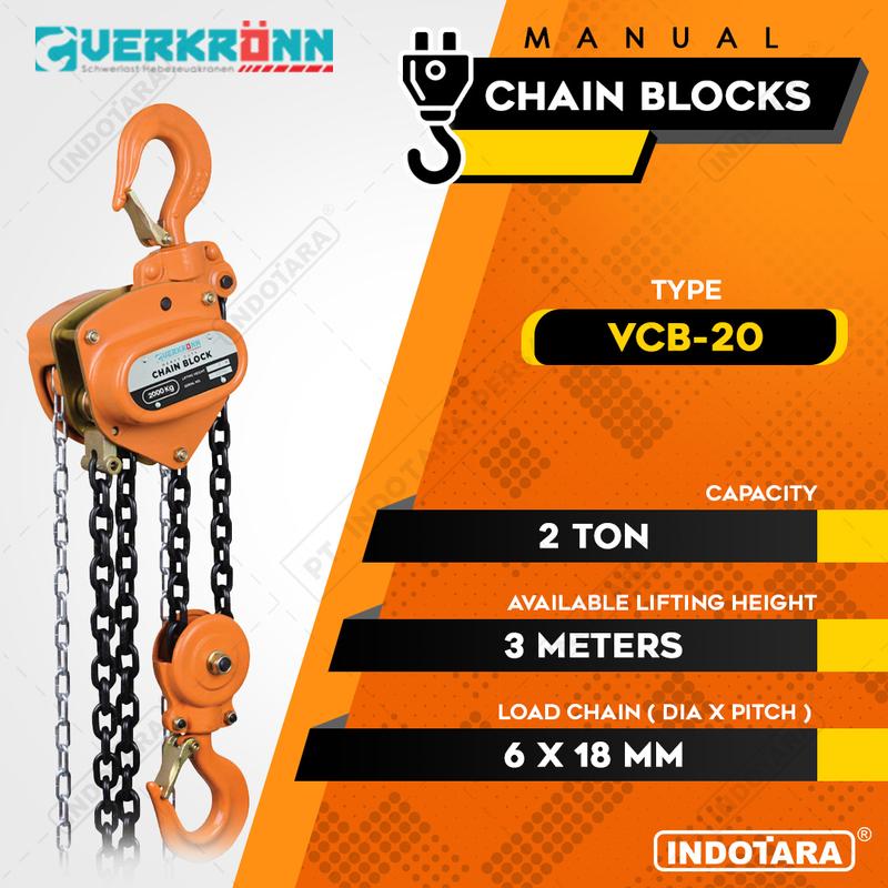 Manual Chain Block 2 Ton Verkronn VCB-20