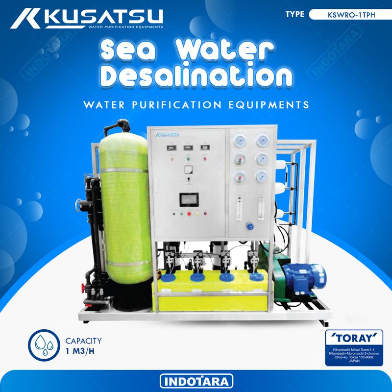 Sea Water Desalination Machine Kusatsu Kapasitas 1-3 Ton/Jam
