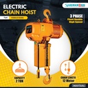 Electric Chain Hoist 3 Phase Double High Speed 2Ton Verkronn VCE02-01D