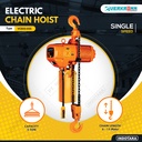Electric Chain Hoist Verkronn 2 Ton Single Speed VCE02-02S - Fixed Type