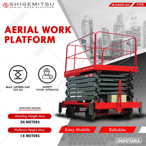 Tangga Elektrik - Electric Push Mobile Scissor Lift SE-M200S