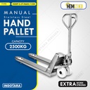 Hand Pallet Truck Pallet Jack Stainless Steel Hemnex 2.5 Ton HSMP-2.5T-N685/1220