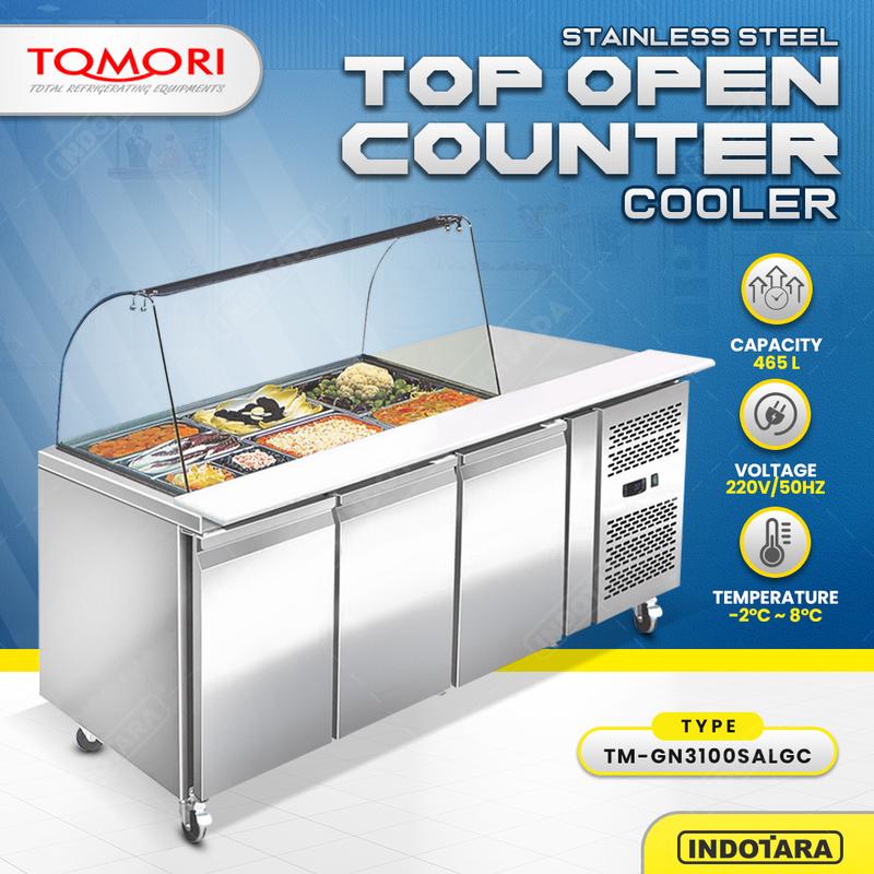 Chest Top Open Refrigerator Tomori TM-GN3100SALGC Kapasitas 465 Liter