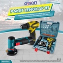 Paket Lengkap 97 - Cordless Angle Grinder CAG-76 - Cordless Drill CD-6650