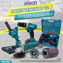 Paket Lengkap 72 - Gerinda Tangan HG9523 - Mesin Bor Tangan CD2100V